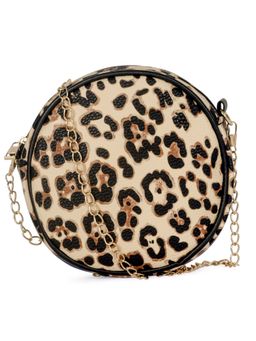 London Rag - Beige Leopard Sling Bag