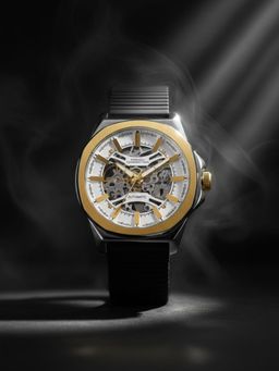 French Connection - Silver Silicon Round Watch FCA23BL (Medium)
