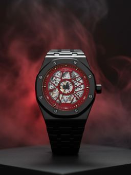 French Connection - Red Stainless Steel Hexagonal Watch FCA28BM (Medium)