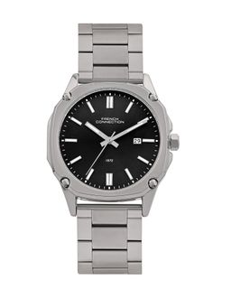 French Connection - Black Stainless Steel Round Watch FCH01BSM (Medium)