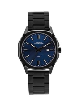 French Connection - Blue Stainless Steel Round Watch FCH01UBM (Medium)