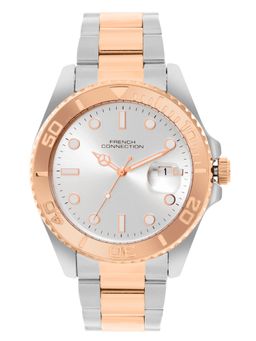 French Connection - Silver Stainless Steel Round Watch FCH17RTM (Medium)