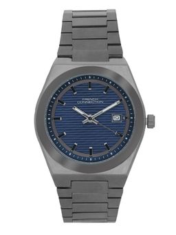 French Connection - Blue Stainless Steel Round Watch FCH22GNM (Medium)