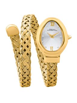 French Connection - Silver Stainless Steel Oval Watch FCN0152SGM (Medium)