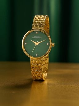 French Connection - Green Stainless Steel Round Watch FCN0158NGM (Medium)