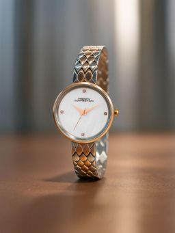 French Connection - Silver Stainless Steel Round Watch FCN0158SRTM (Medium)
