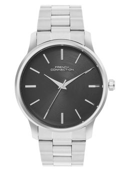 French Connection - Black Stainless Steel Round Watch FCN0162BSM (Medium)