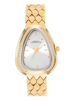 French Connection - Silver Stainless Steel Oval Watch FCN0165SGM (Medium)