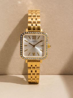 French Connection - Silver Stainless Steel Square Watch FCN0170SGM (Medium)