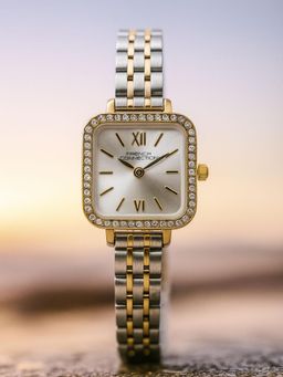 French Connection - Silver Stainless Steel Square Watch FCN0170STM (Medium)