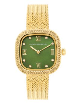 French Connection - Green Stainless Steel Square Watch FCO2NGM (Medium)