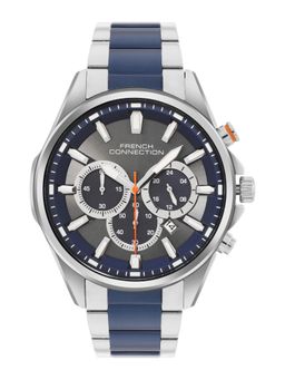 French Connection - Grey Stainless Steel Round Watch FCO3UM (Medium)