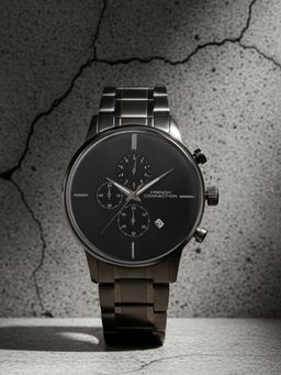 French Connection - Grey Stainless Steel Round Watch FCO5GNM (Medium)