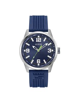Guess - Blue Silicon Round Watch Gw0890G1 (Large)