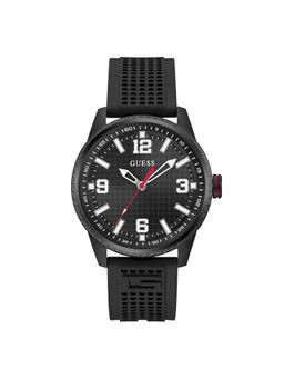 Guess - Black Silicon Round Watch Gw0890G2 (Large)