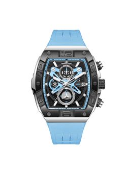Kenneth Scott - Black Silicon Rectangular Watch K26102-BSLB (Medium)