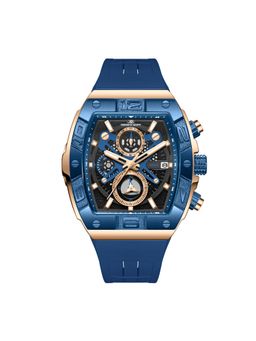 Kenneth Scott - Black Silicon Rectangular Watch K26102-NSNB (Medium)