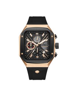 Kenneth Scott - Black Silicon Square Watch K26104-KSBB (Medium)