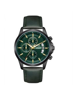 Kenneth Scott - Green Leather Round Watch K26106-BLHH (Medium)