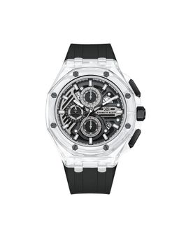 Kenneth Scott - Black Silicon Round Watch K26109-ZSBB (Medium)