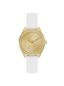 Guess - Gold Silicon Round Watch U1462L2M (Large)