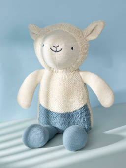 Fabindia - Off White Knitted Cotton Sheep Toy with Poly Fill