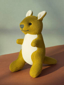 Fabindia - Green Knitted Cotton Joey Toy with Poly Fill