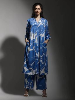 Dora Dori - Relaxed Fit Floral Printed Kurta & Pant (Set of 2)