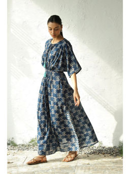 CANOOPI - Indigo Side Slit Dress