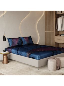 Stoa Paris - Louvre 300 Tc Whispers Of The Cosmos Fitted Bedsheet with 2 Pillow Covers (King)