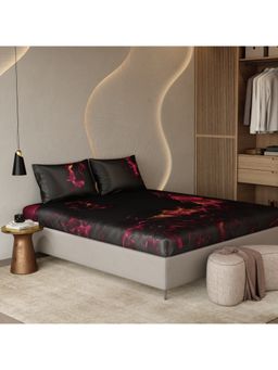 Stoa Paris - Louvre 300 Tc Eclipse Of Desire Fitted Bedsheet with 2 Pillow Covers (King)