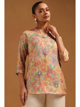 Soch - Multi-Color Floral Mandarin Neck Tunic