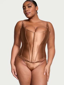 Victoria's Secret - Copper Very Sexy The Classic Silk Corset Top & Panty (Set of 2)