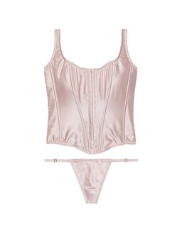 Victoria's Secret - Pink Very Sexy The Classic Silk Corset Top & Panty (Set of 2)