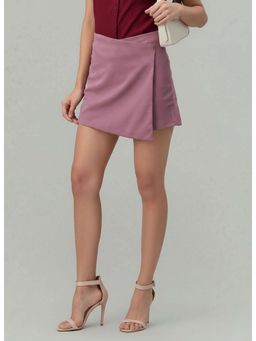 Twenty Dresses by Nykaa Fashion - Womens Crepe Mauve Mini Skort