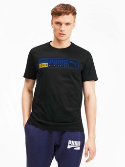 Puma - Gold Plate Brand Graphic Men Black T-shirts