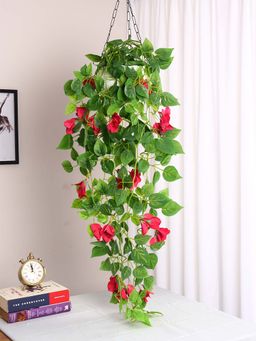 ARICK DECOR - Artificial Bougainvillea Flower Bush For Home Decor (Pink)