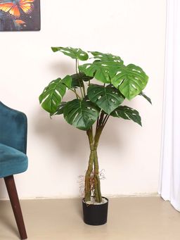 ARICK DECOR - Artificial Monstera Plant with Pot For Home Decor (100 Cm Tall, Green)
