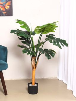 ARICK DECOR - Artificial Monstera Plant with Pot For Home Decor (110 Cm Tall, Green)