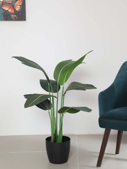 ARICK DECOR - Artificial Bananan Tree For with Pot (120 Cm Tall, Multicolor)
