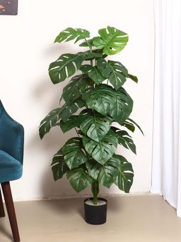 ARICK DECOR - Artificial Monstera Plant with Pot For Home Decor (120 Cm Tall, Green)