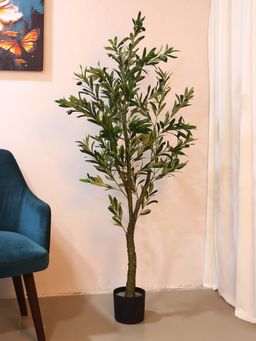 ARICK DECOR - Artificial Olive Plants with Pot (150 Cm Tall, Green)
