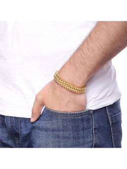 Salty Alpha - Golden Mesh Armor Bracelet