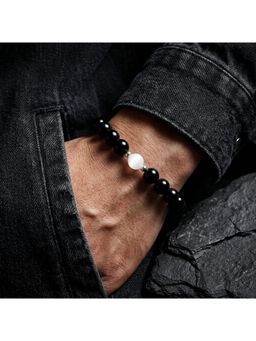 Salty Alpha - Halo Bead Bracelet Black