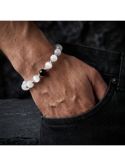 Salty Alpha - Halo Bead Bracelet White