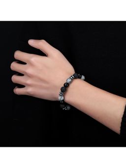 Salty Alpha - Monochrome Terra Bead Bracelet