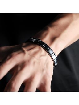 Salty Alpha - Vector Barrel Bracelet with Precision Metal Beads