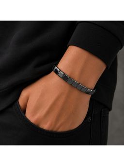 Salty Alpha - Obsidian Block Bracelet