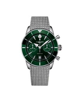 Carlton London - Men Momentum Green Dial Round Analog Watch - CL-MT-SGRN (M)