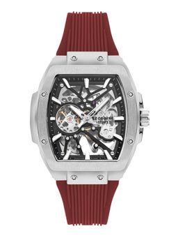 Lee Cooper - Men Automatic Silver Tonneau Dial Watch - LC07979.358 (M)